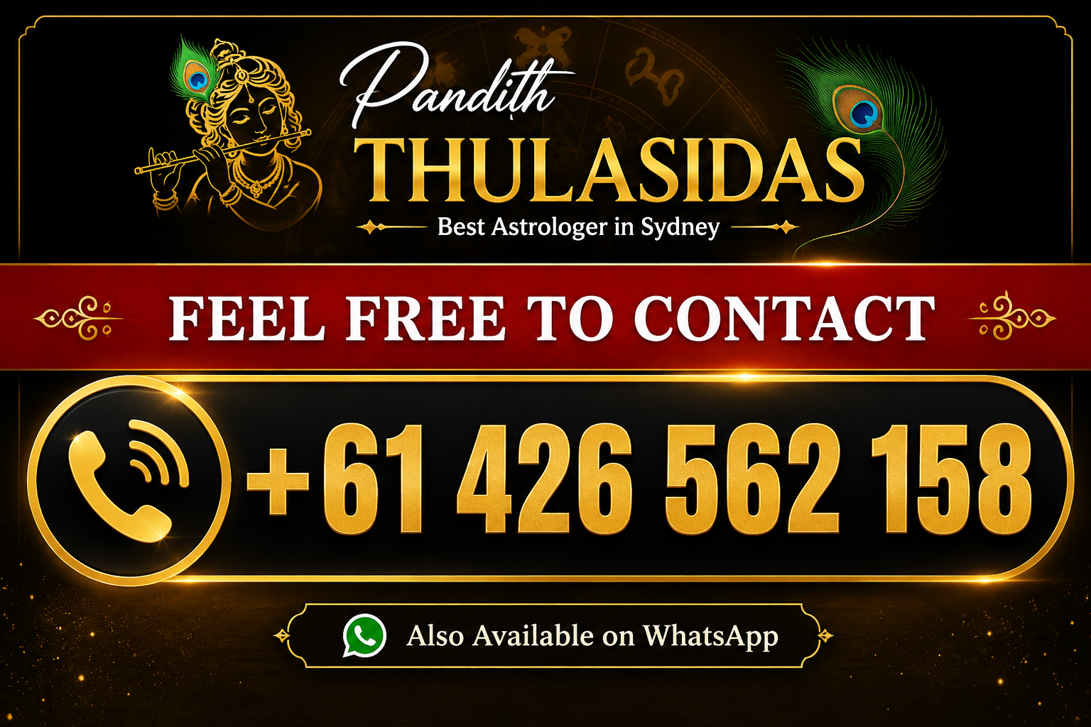 Contact Pandit Thulasidas Best Astrologer in Sydney